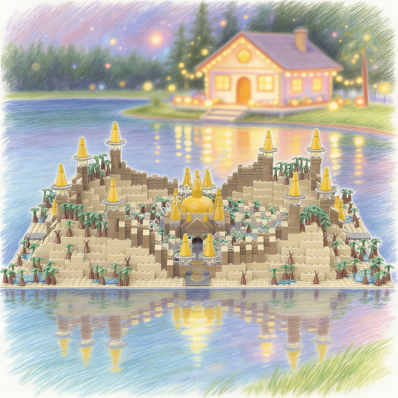 Kingdom Kids Education - 3011pcs MOC Desert Kingdom Castle Model