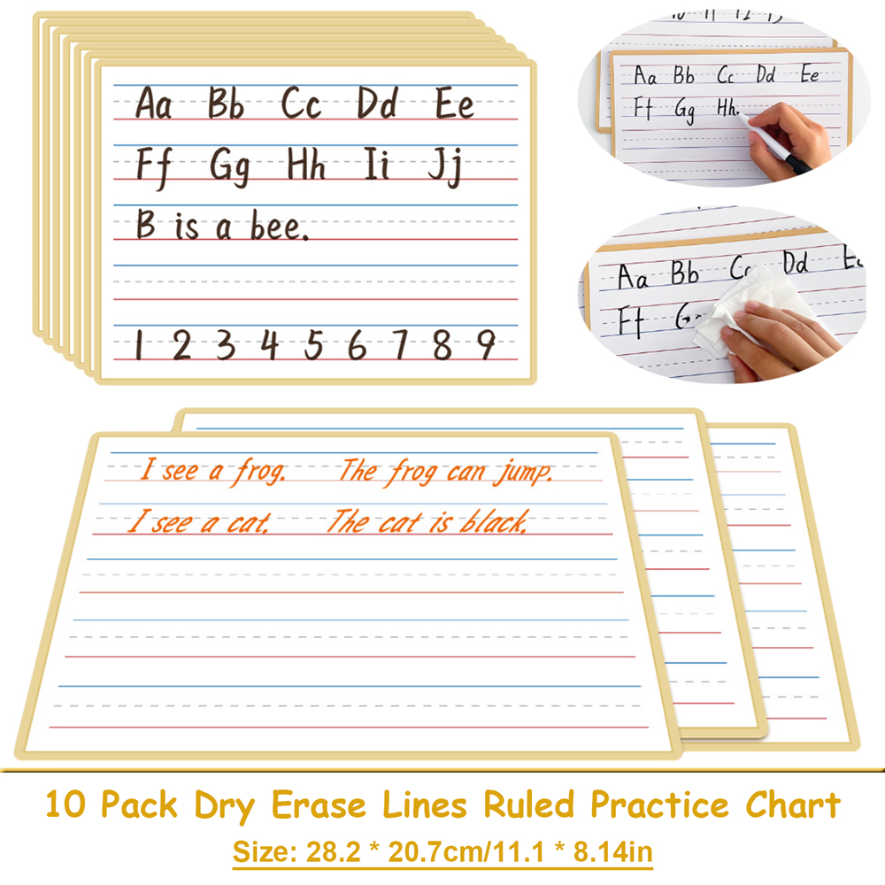 Kids Education Charts - Lines Ruled English Charts for Kids