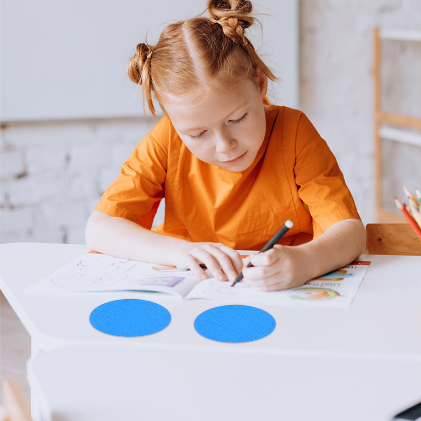 Kids Yoga Education - 30Pcs Round Carpet Markers Wear Resistant