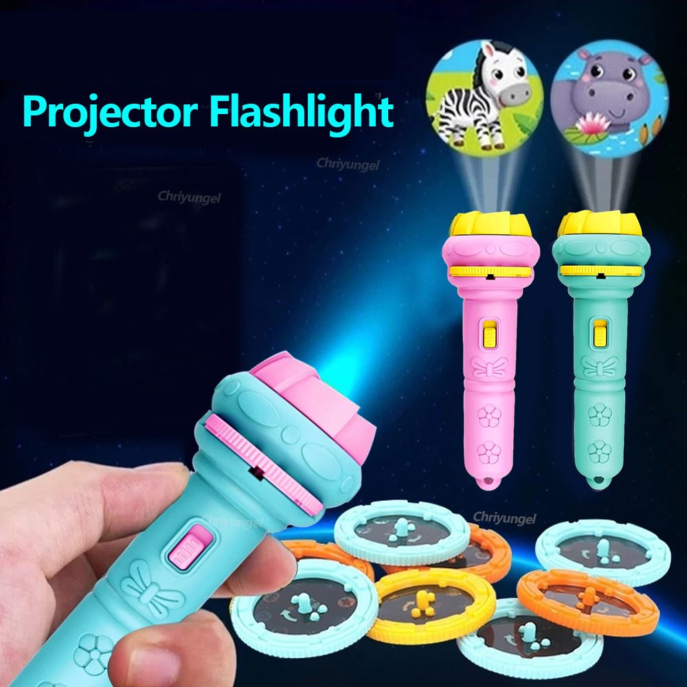 Drawing Projector Kids - Kids Projector Flashlight 10 Cards 80