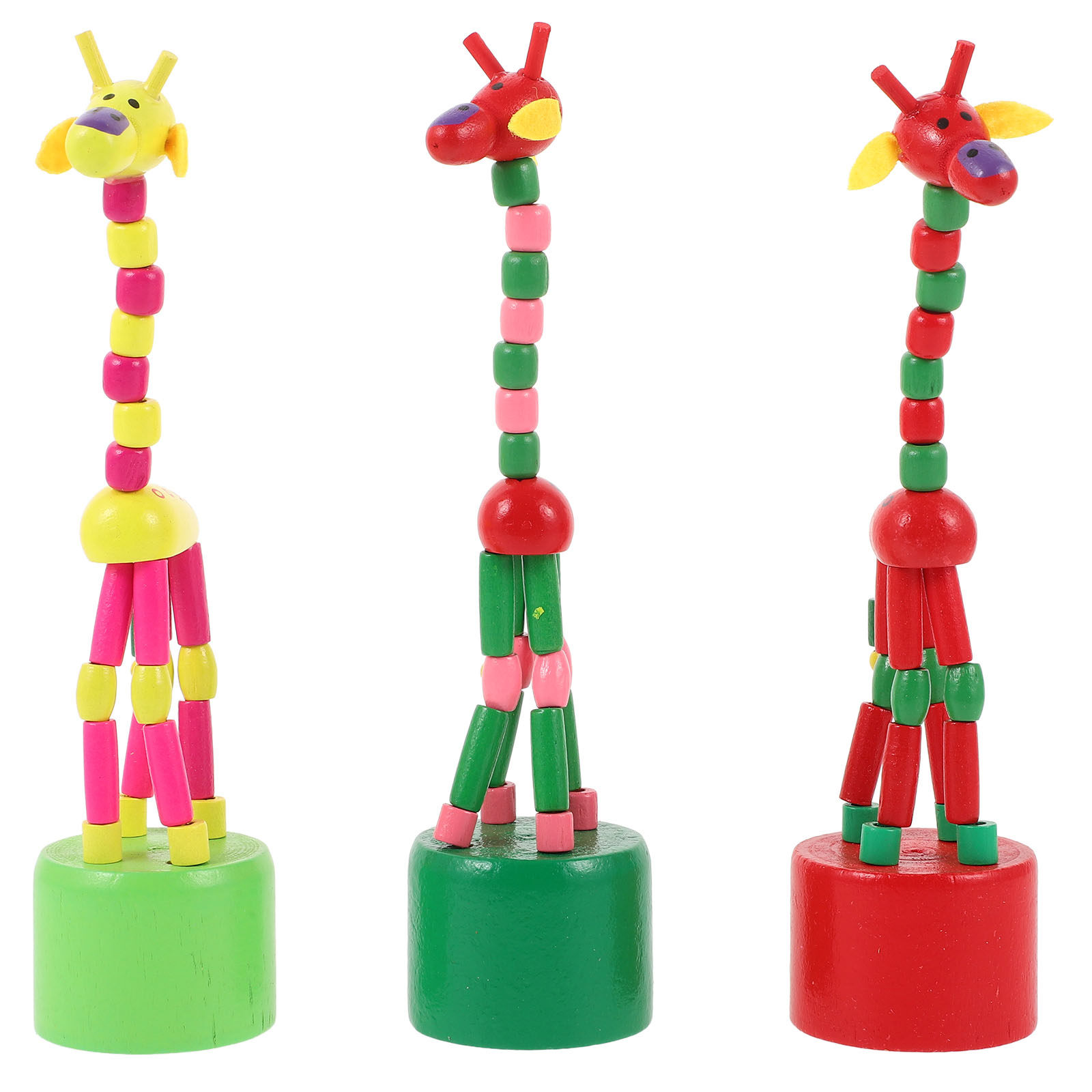 Kids Joy Education - 3Pcs Colorful Animal Swing Hand Puppets