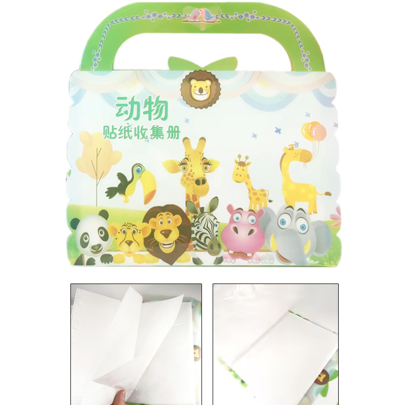 Kids Education Laptop - Animal Zoo Stickers Collection Book Children