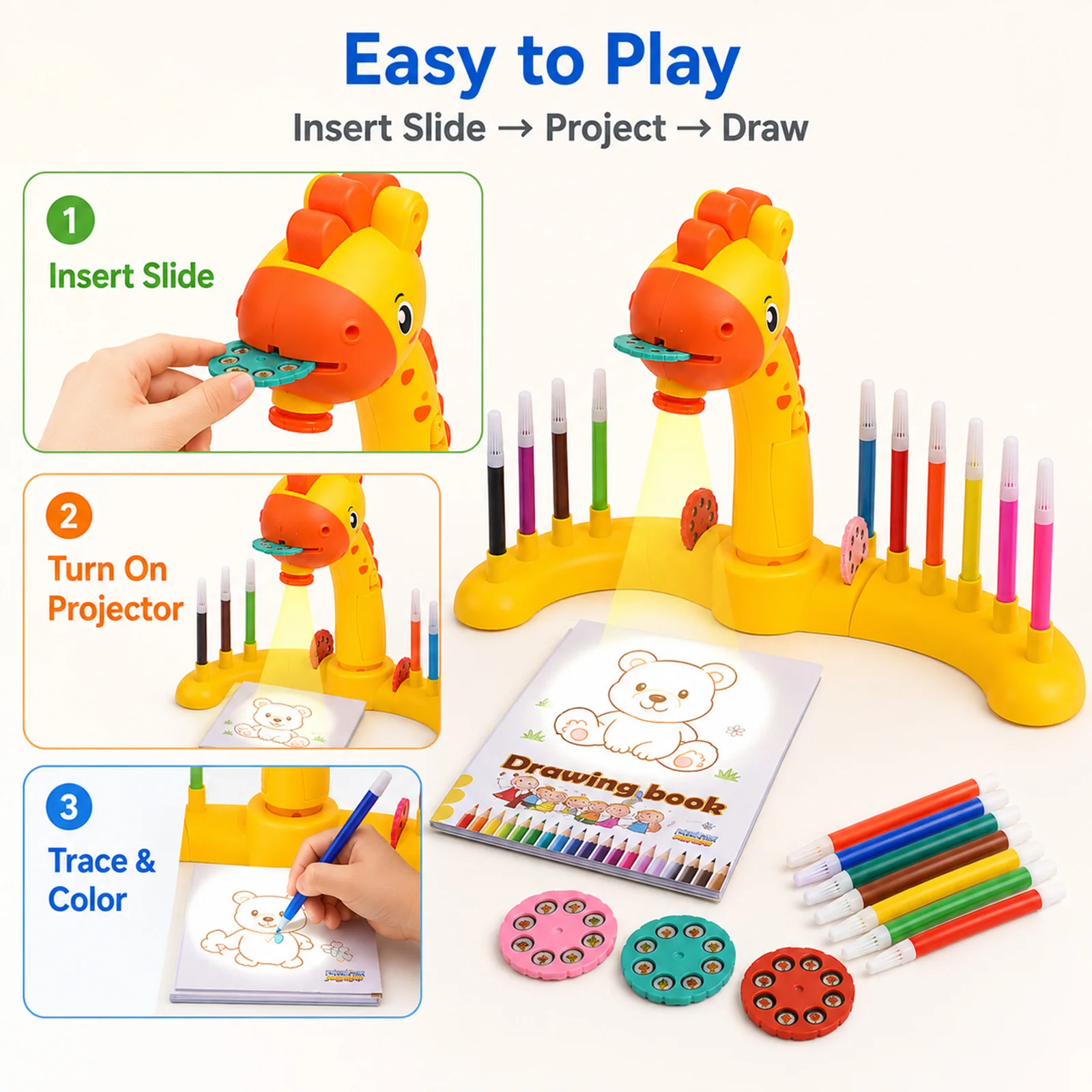 Kids Painting Board Toys Child - Drawing Projector Kids recensione e prezzo