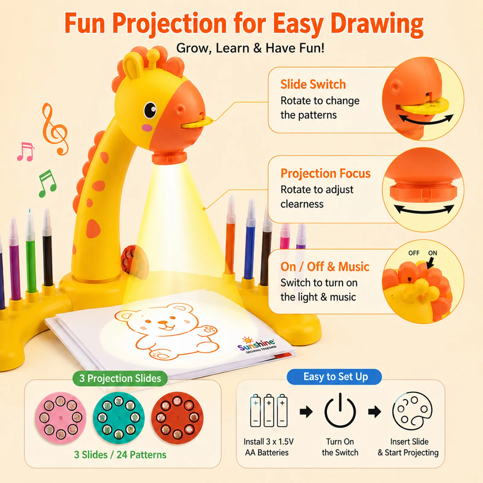 Kids Painting Board Toys Child - Drawing Projector Kids recensione e prezzo