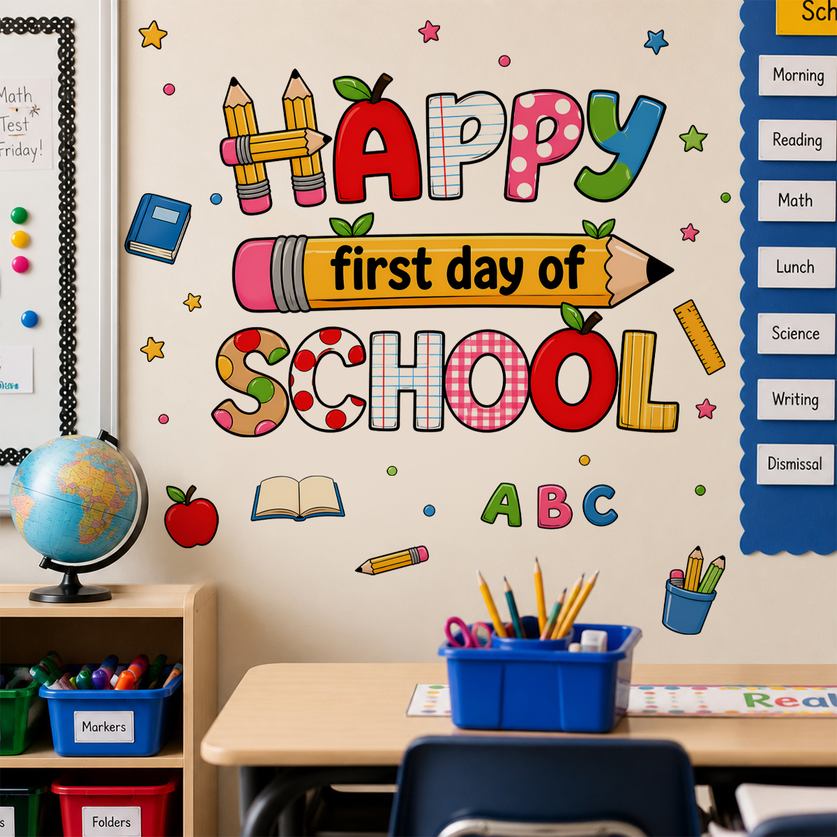 Back to School Wall Stickers H - Happy Kids Education recensione e prezzo