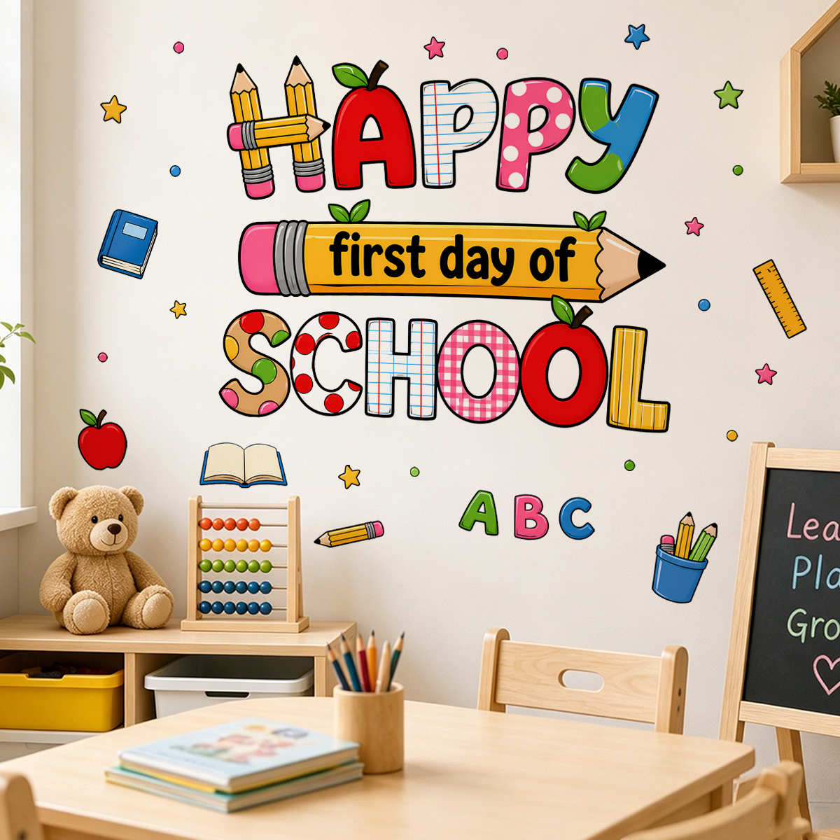 Back to School Wall Stickers H - Happy Kids Education recensione e prezzo