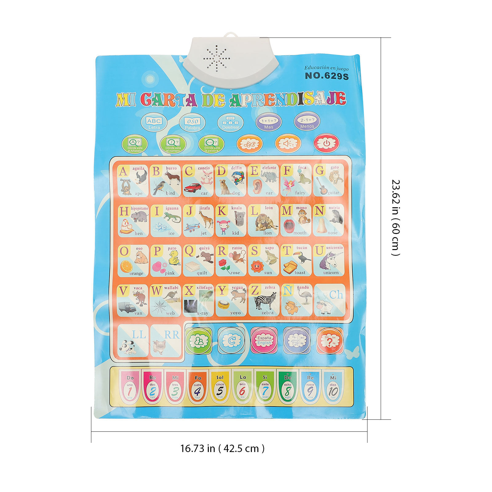 Spanish and English Talking Po - Kids Education Charts recensione e prezzo