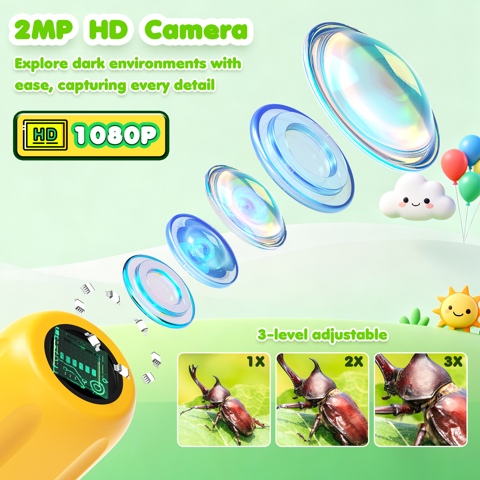 Endoscope for Kid Snake Camera - Kids Outdoor Education recensione e prezzo