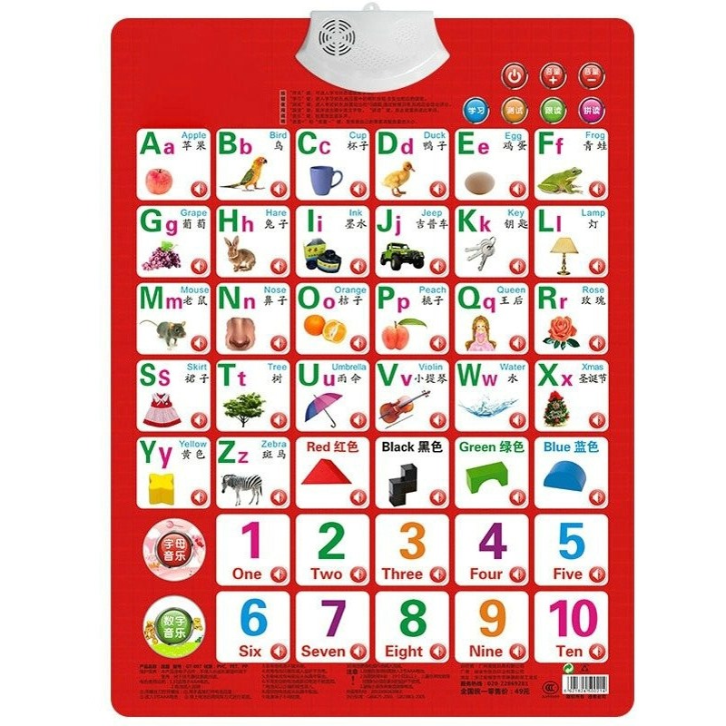 Learn Numbers Alphabet Card Bo - Kids Education Charts recensione e prezzo