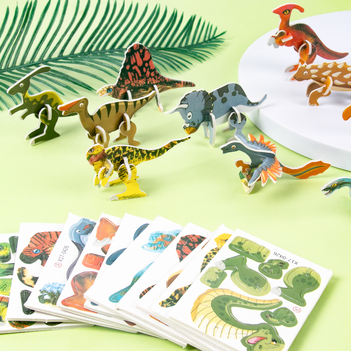 10pcs Cartoon Dinosaur Paper 3 - Kids Joy Education recensione e prezzo