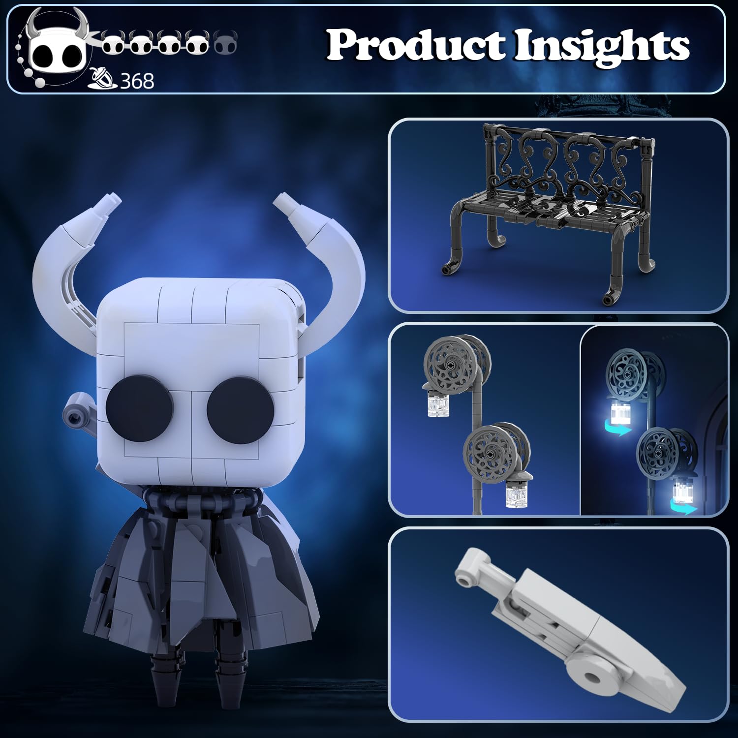 370PCS Hollowed Knight Buildin - Kingdom Kids Education recensione e prezzo
