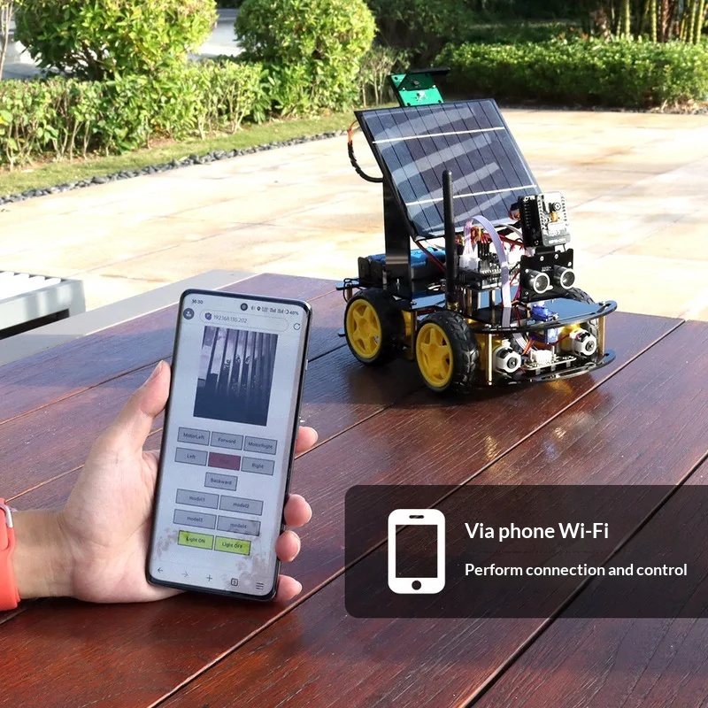 Solar Powered ESP32 CAM Progra - Coding Robot Toy recensione e prezzo