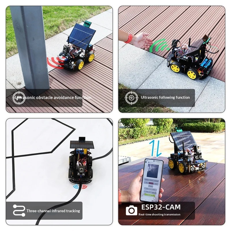 Solar Powered ESP32 CAM Progra - Coding Robot Toy recensione e prezzo