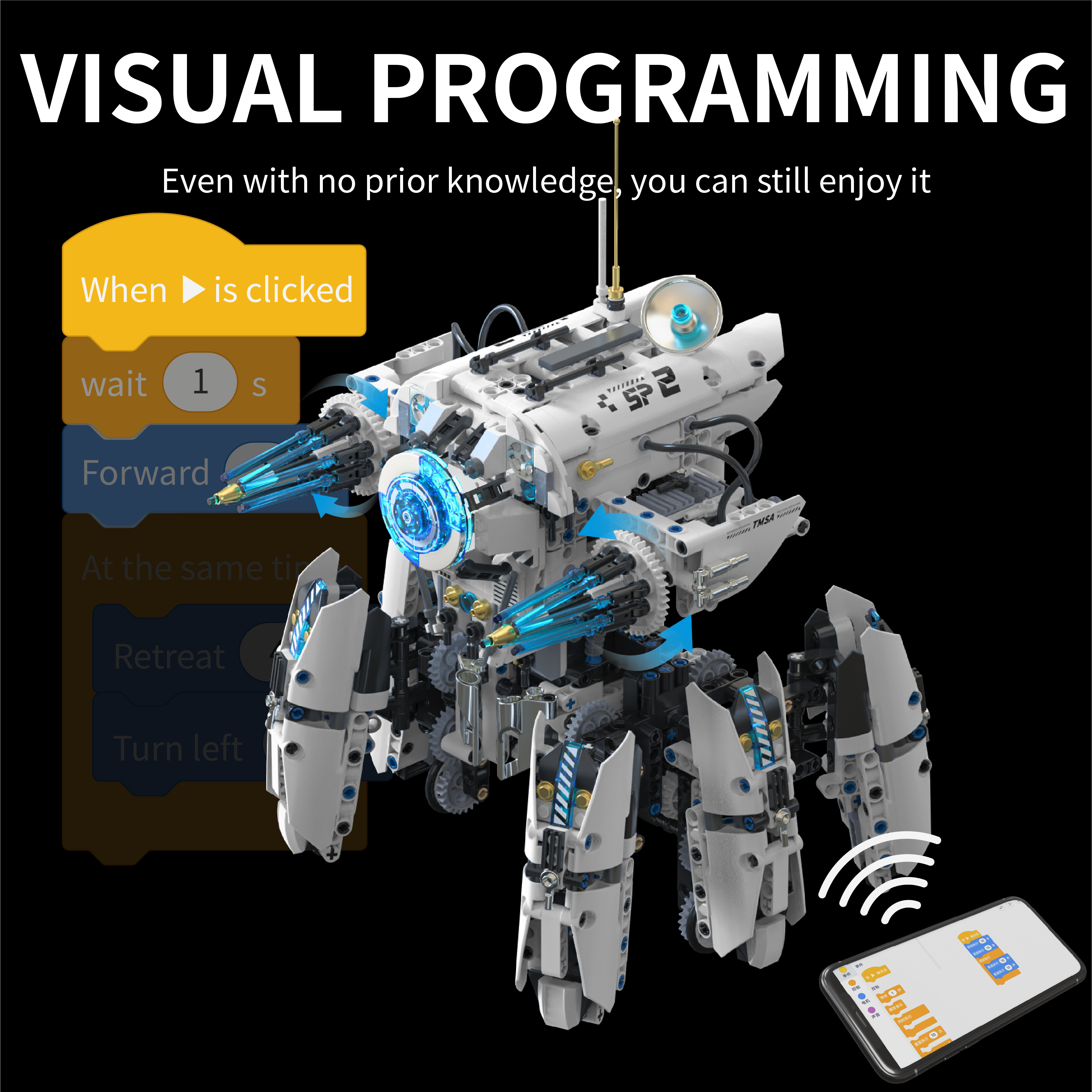 Programmable Hexapod Robot Tec - Coding Robot Toy recensione e prezzo