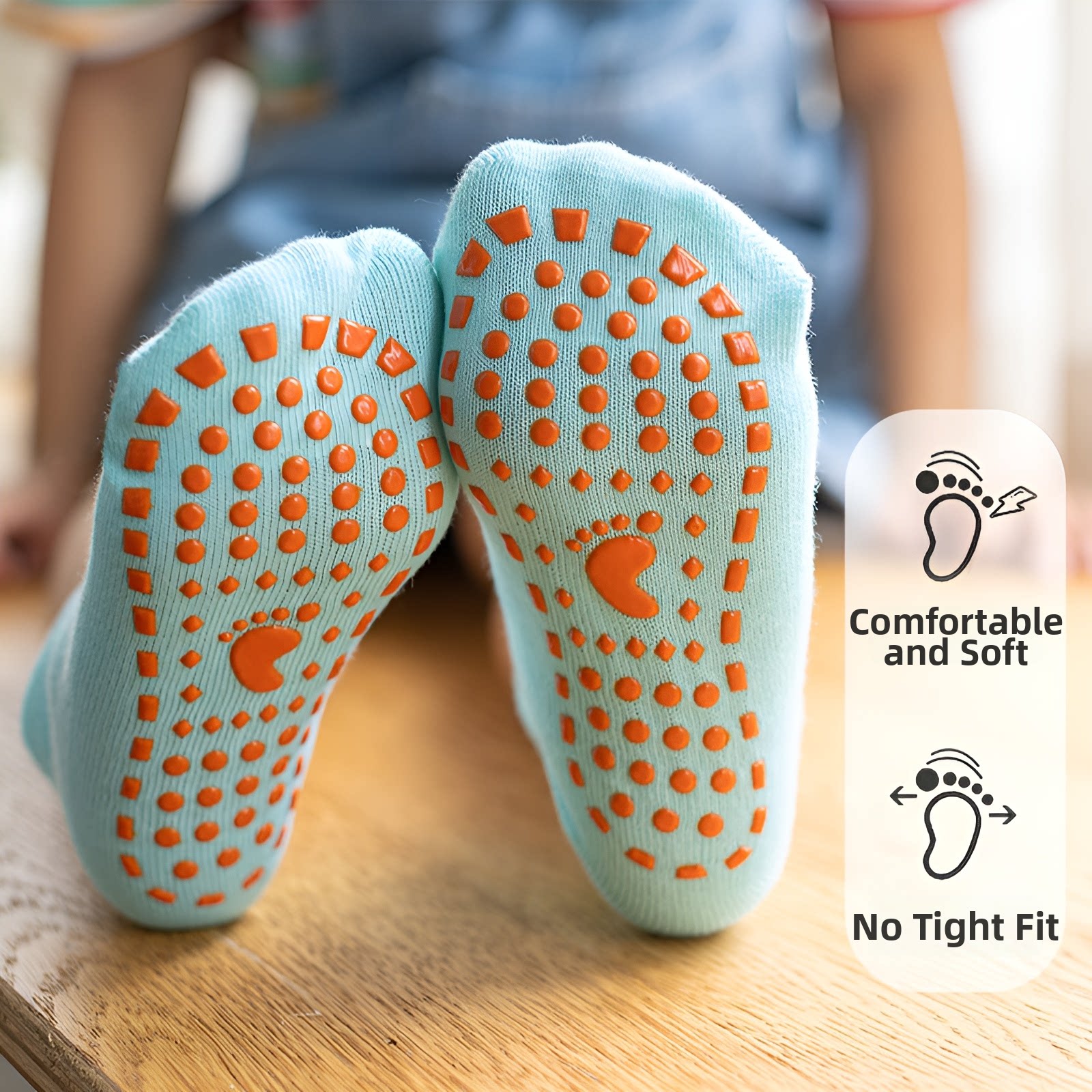 Non-slip Floor Sock Covers Tra - Kids Yoga Education recensione e prezzo