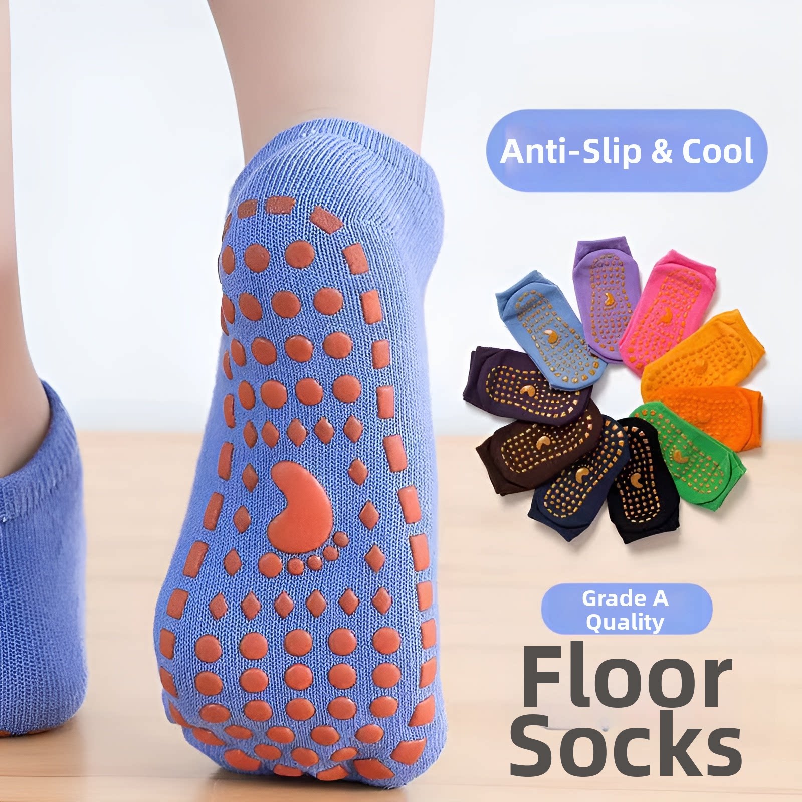 Non-slip Floor Sock Covers Tra - Kids Yoga Education recensione e prezzo