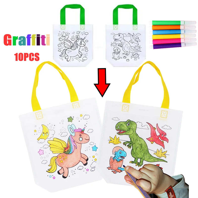 1-10pcs Sets DIY Graffiti Bag  - Kids Education Laptop recensione e prezzo