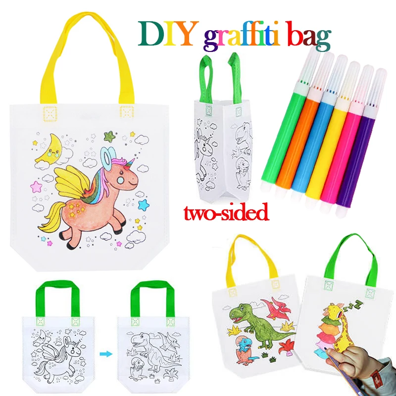 1-10pcs Sets DIY Graffiti Bag  - Kids Education Laptop recensione e prezzo