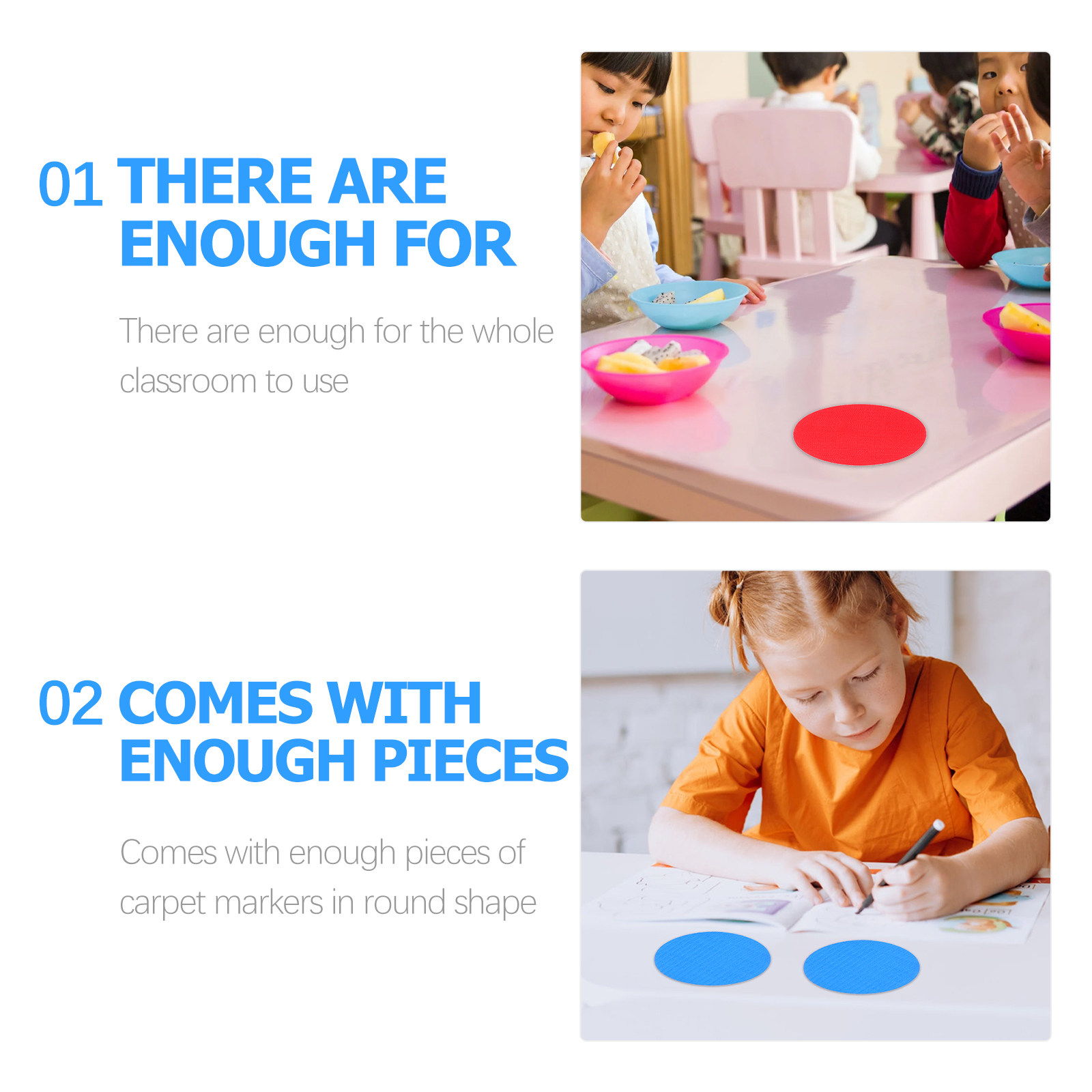 30Pcs Round Carpet Markers Wea - Kids Yoga Education recensione e prezzo