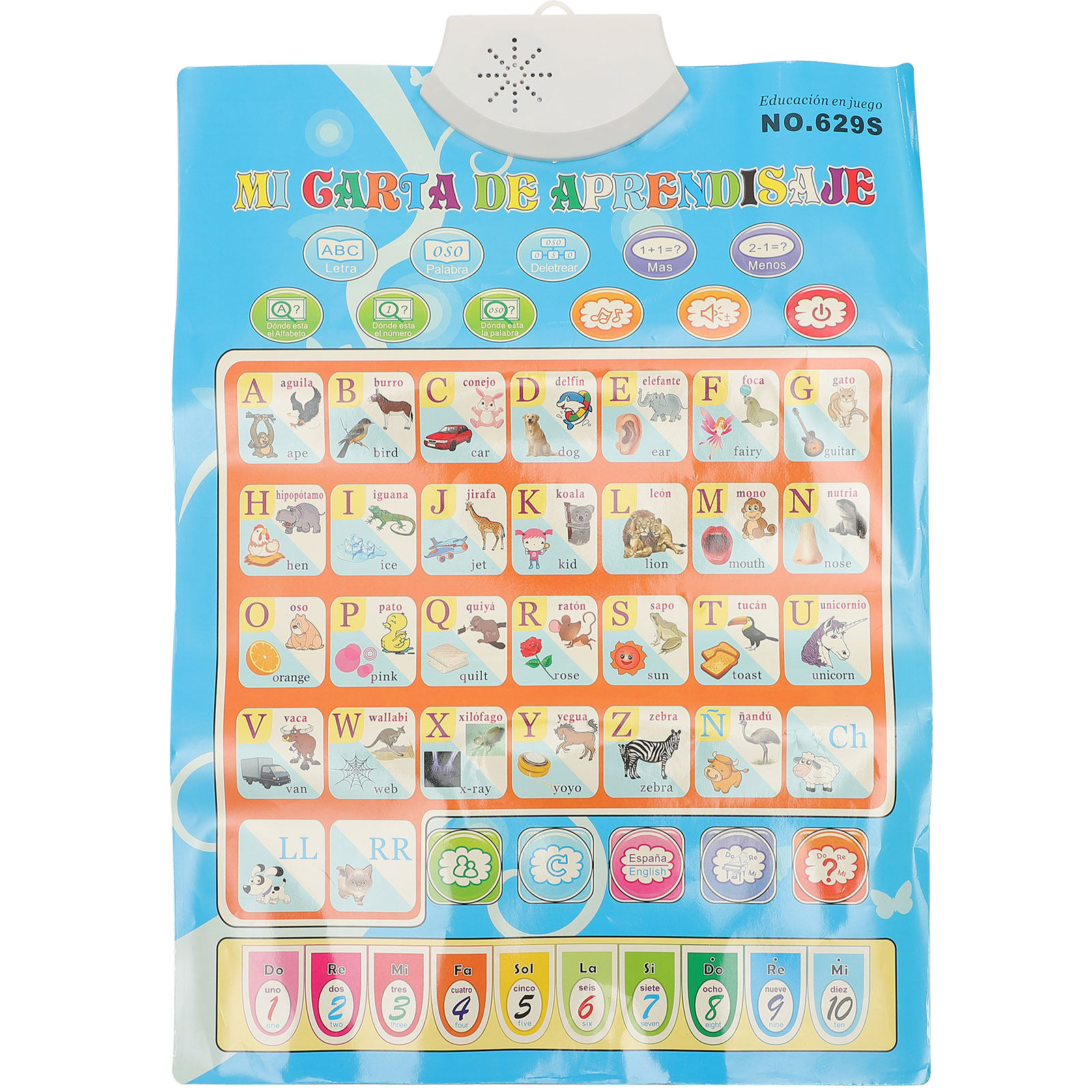 Spanish and English Talking Po - Kids Education Charts recensione e prezzo