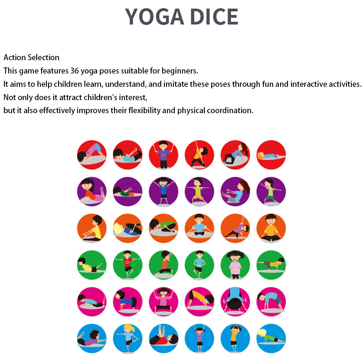 Yoga Dice Toy Fun Exercise Dic - Kids Yoga Education recensione e prezzo
