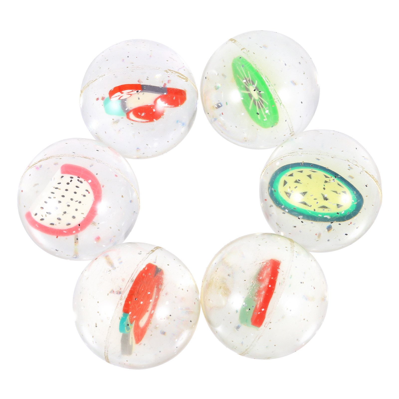 6Pcs Bouncy Balls Elastic Frui - Kids Education And Recreation recensione e prezzo