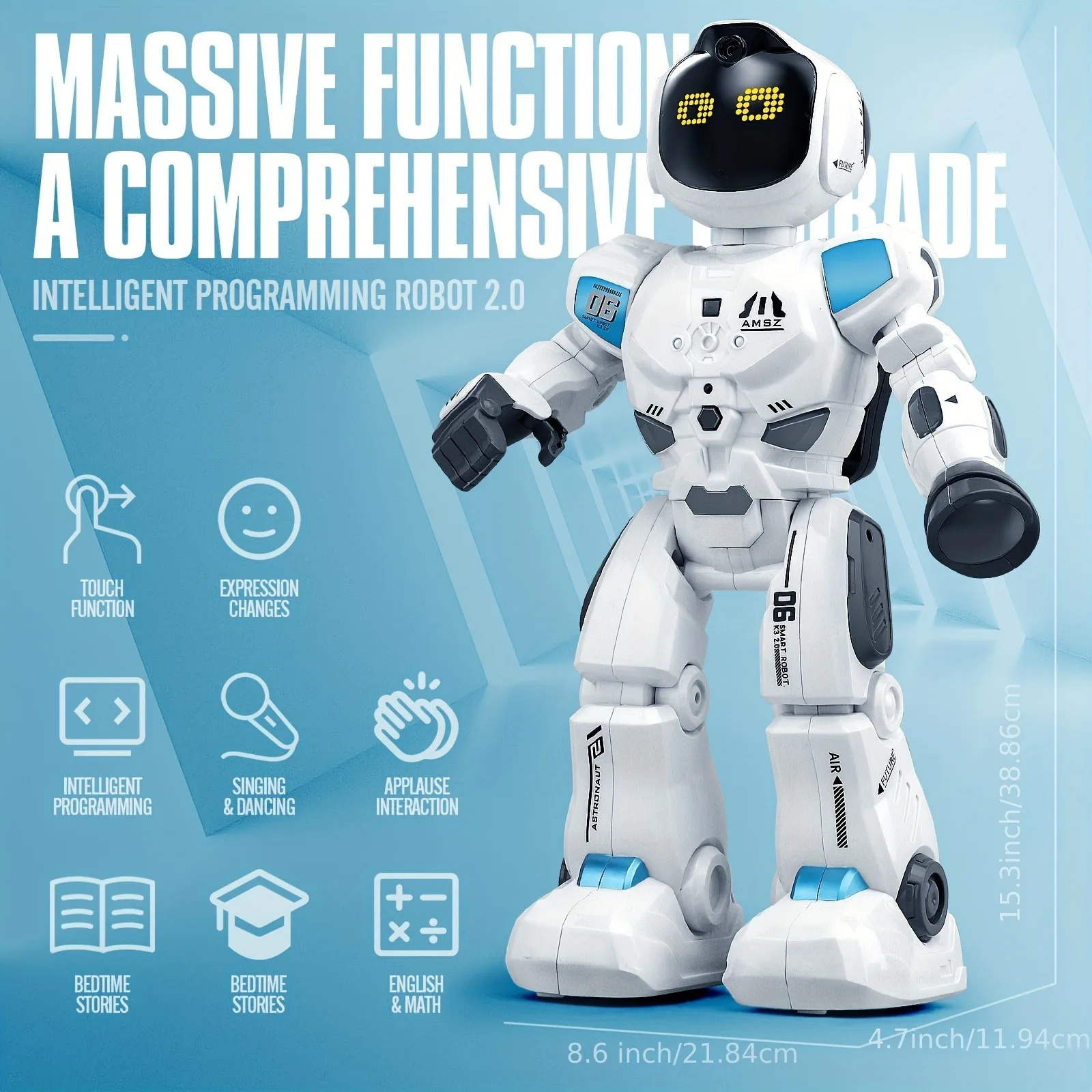 Large Robot with Smart Emo Ges - Coding Robot Toy recensione e prezzo