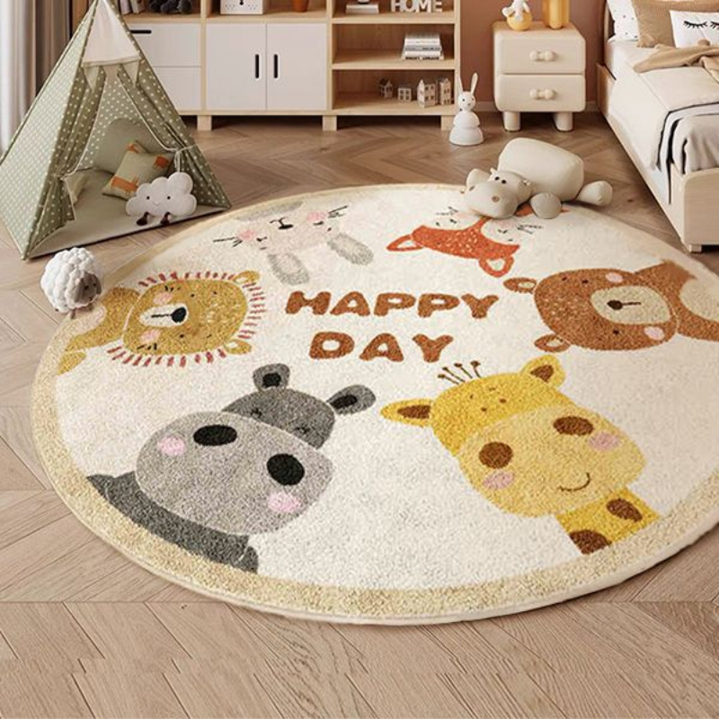 Happy Animals Round Rug Flanne - Happy Kids Education recensione e prezzo