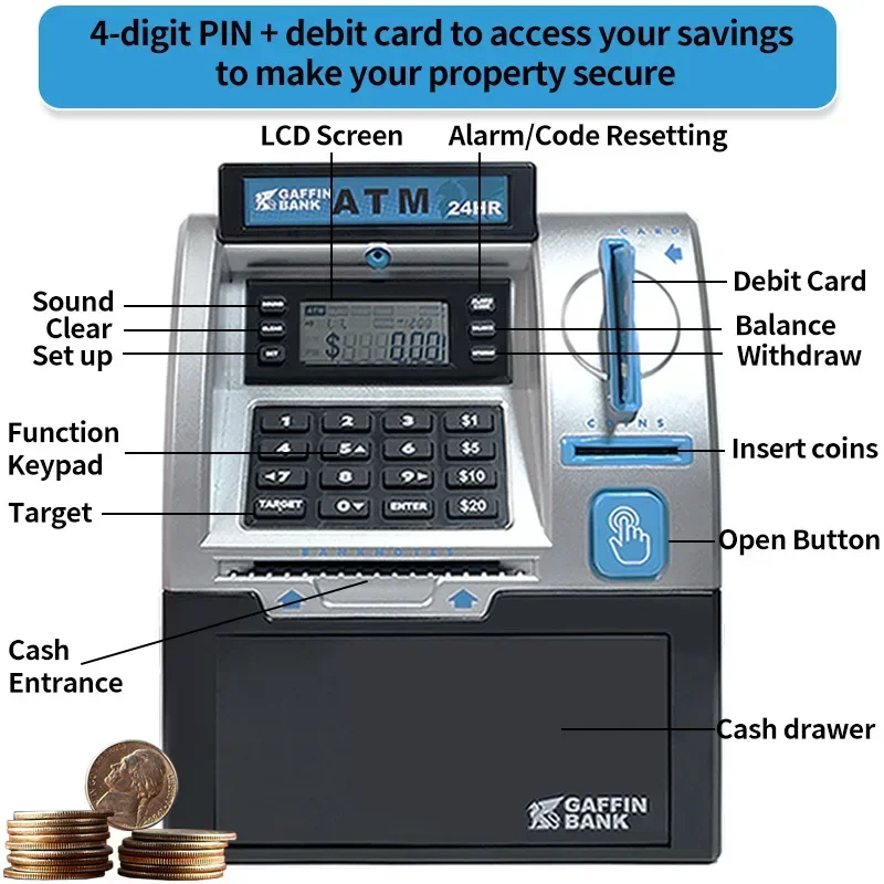 Children ATM Automatic Deposit - Kids Education Money recensione e prezzo