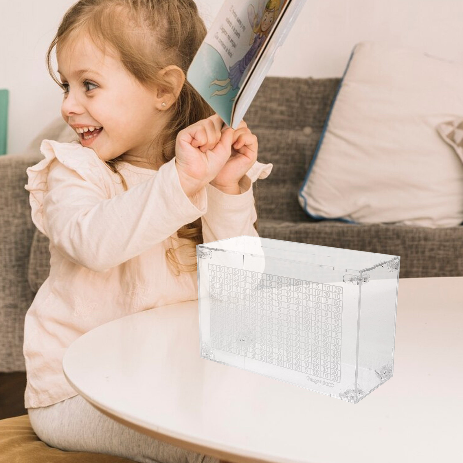 Transparent Acrylic Money Savi - Kids Education Money recensione e prezzo
