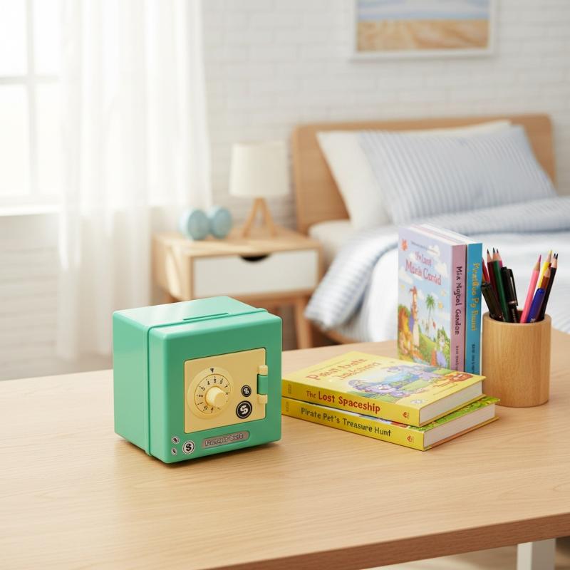 4 Digit Lock Mini Piggy Bank S - Kids Education Money recensione e prezzo