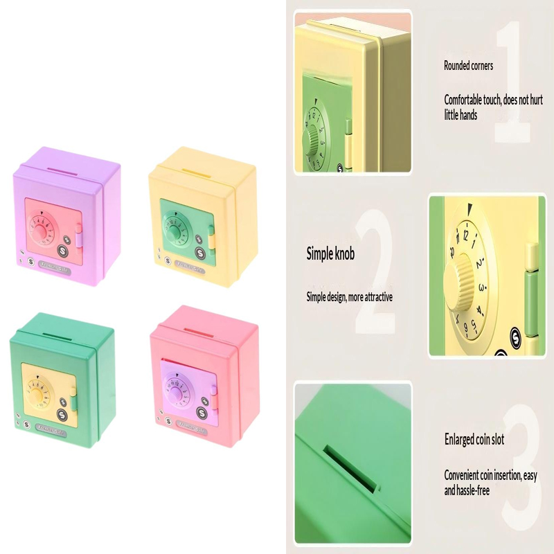 4 Digit Lock Mini Piggy Bank S - Kids Education Money recensione e prezzo