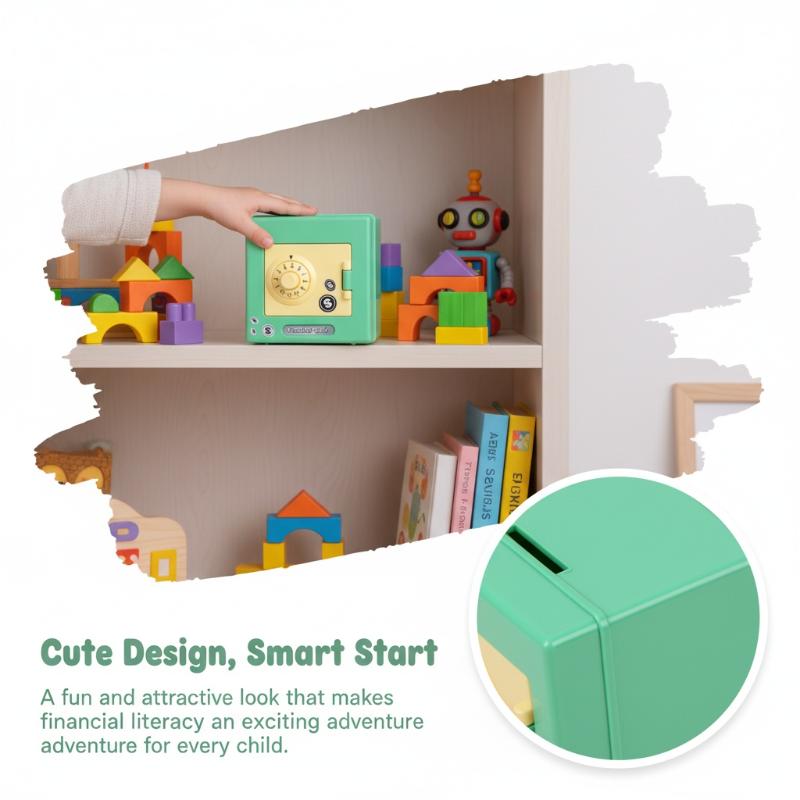 4 Digit Lock Mini Piggy Bank S - Kids Education Money recensione e prezzo
