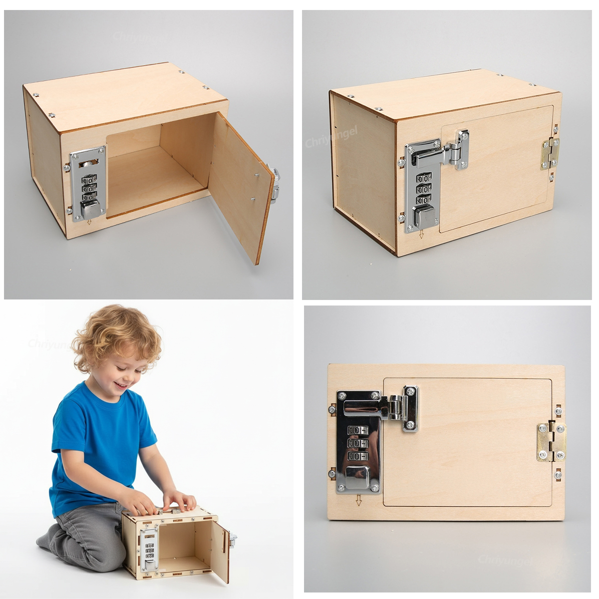 DIY Wooden Mechanical Password - Kids Education Money recensione e prezzo