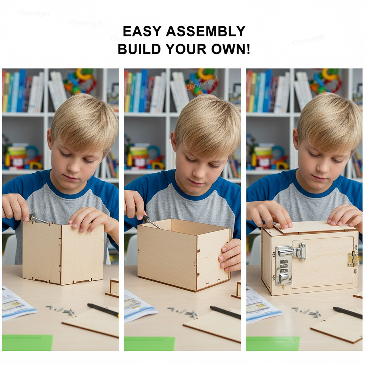 DIY Wooden Mechanical Password - Kids Education Money recensione e prezzo