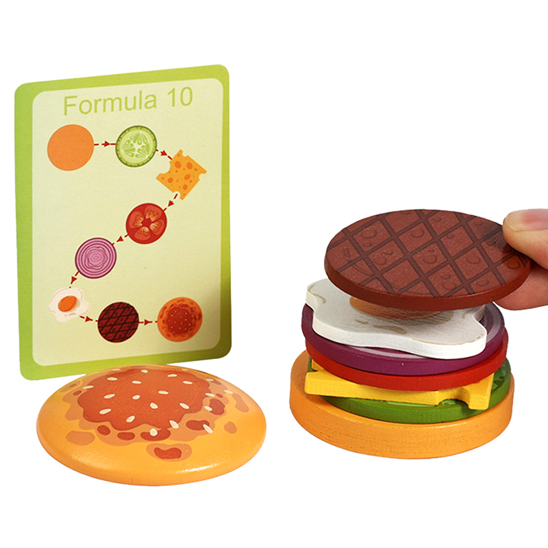【HAPPY】Wooden Hamburg Sandwich - Happy Kids Education recensione e prezzo