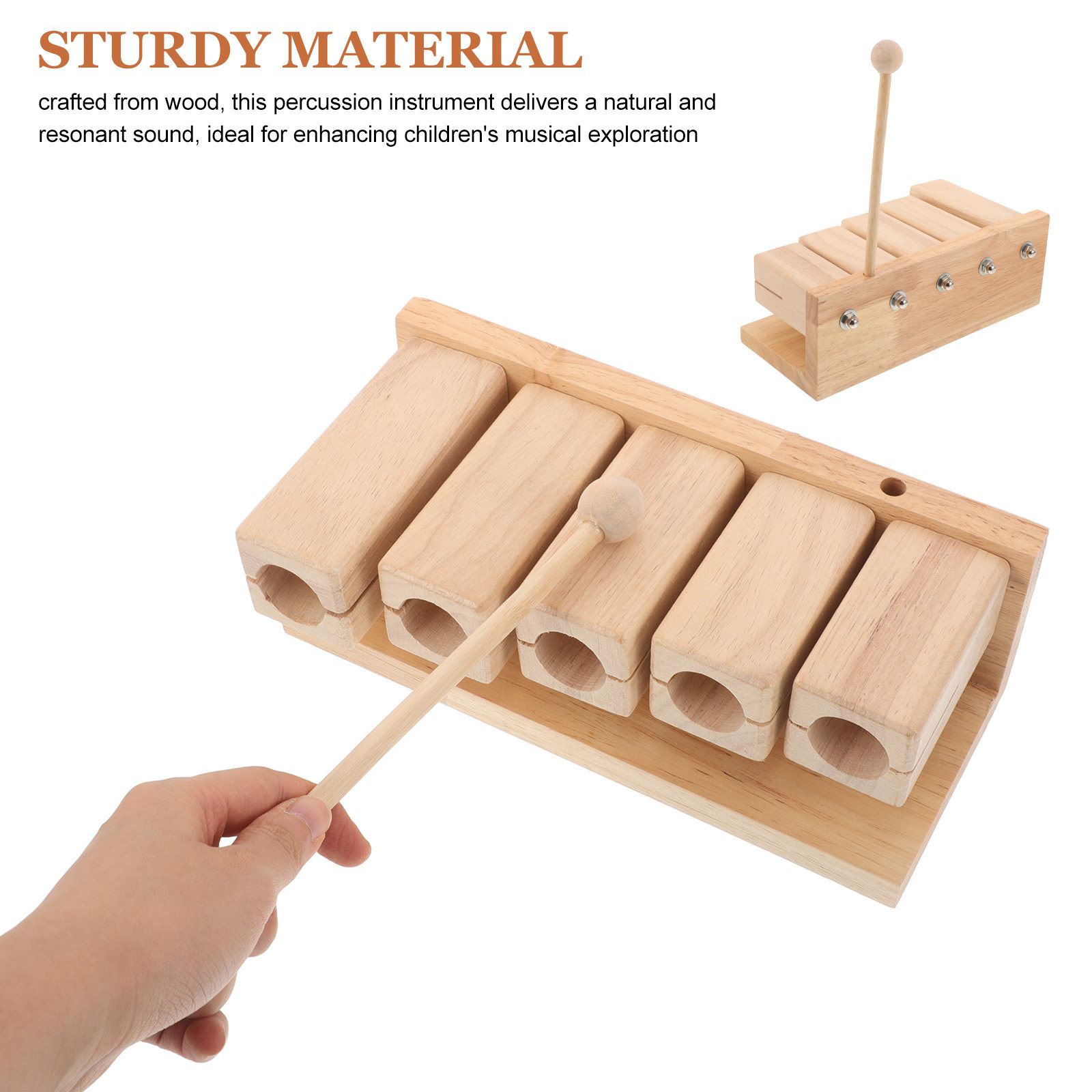 Wood Percussion Block Musical  - Kids Yoga Education recensione e prezzo