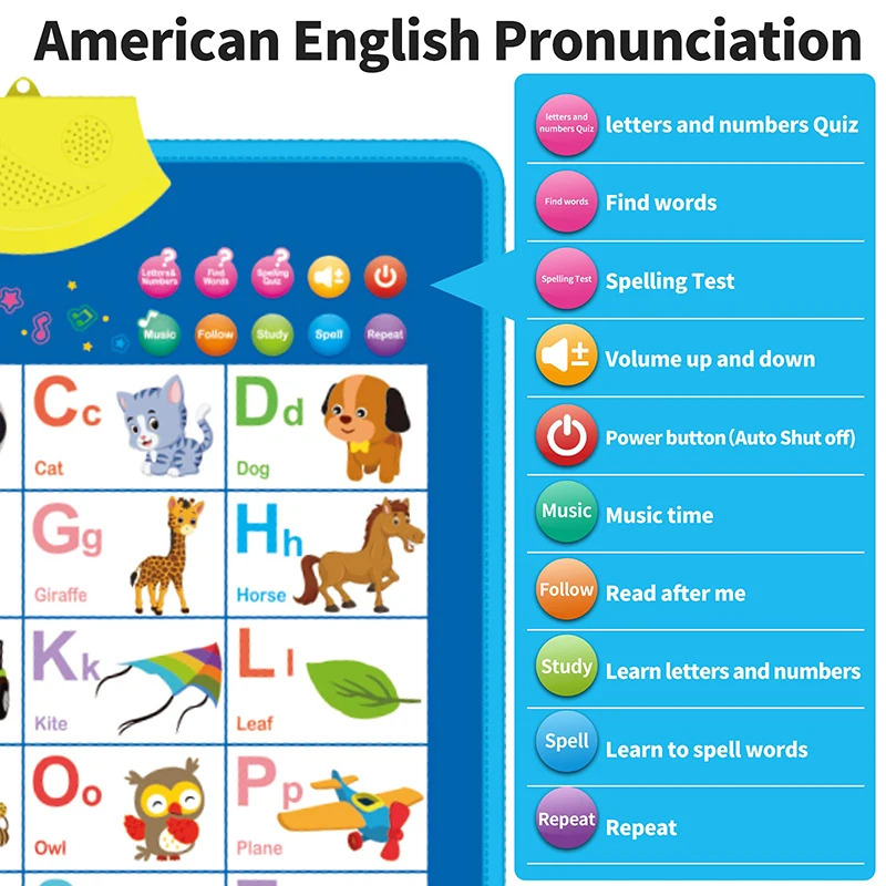 Electronic English Alphabet Wa - Kids Education Charts recensione e prezzo